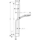 Duschset Hansgrohe Pulsify Select S 105 3jet Relaxation Unica S 65cm