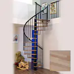 Spiraltrapp Byggera Euro Design Svart