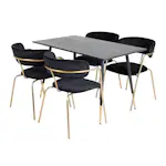 Spisegruppe Venture Home Dipp med 4 Arrow Stoler
