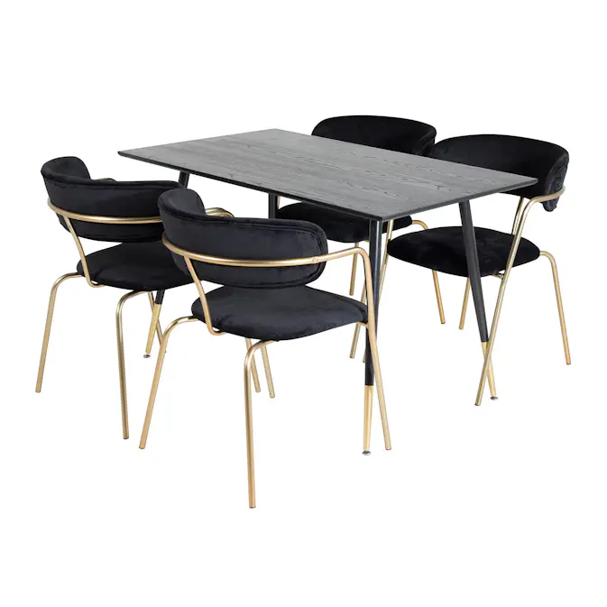 Spisegruppe Venture Home Dipp med 4 Arrow Stoler