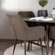 Spisegruppe Venture Home Kaseidon Ø100 cm med 4 stk Tomorrow Stoler