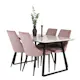 Spisegruppe Venture Home Estelle 140 med 4 Laura Stoler ManchEstelle