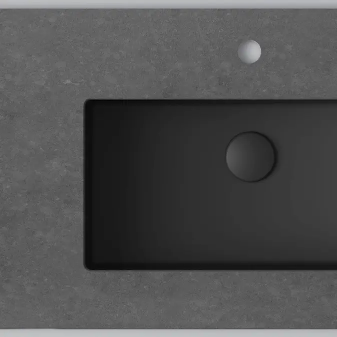 Bänkskiva INR Wave med 2 Tvättställ och hål för Blandare