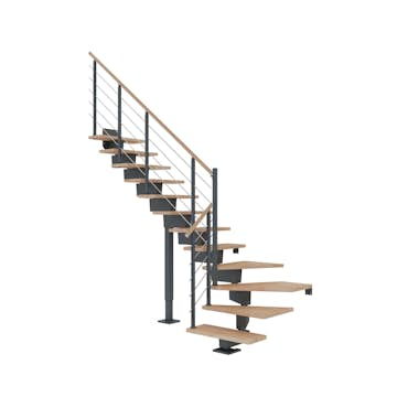 Hovedtrapp Dolle Dubai Bøk Oljet 1/4-Sving Design