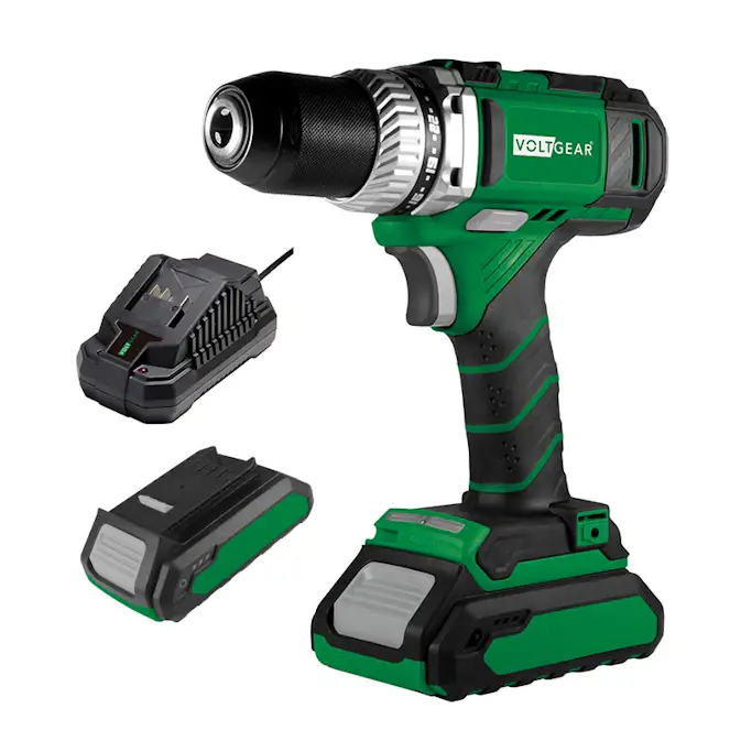 Skrutrekker Voltgear 20V Med Lader og 2 stk Batteri 2Ah