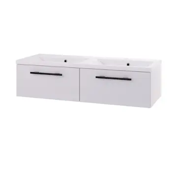 Servantskap Linn Bad Ingrid 120cm 2*1 Skuff Dobbel