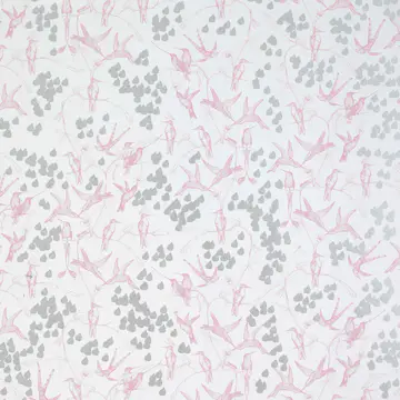 Tapet Mimou Rainbirds Natural/Pink
