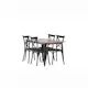 Spisegruppe Venture Home Tempe med 4 Crosett Stoler