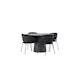 Spisegruppe Venture Home Lanzo Ø120 cm med 4 stk Selma Stoler