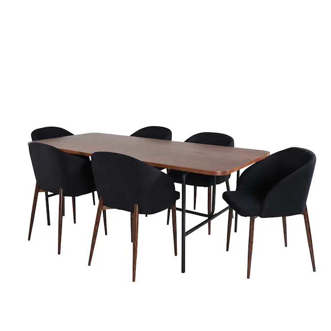 Spisegruppe Venture Home Chicago med 6 Archie Stoler