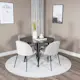 Spisegruppe Venture Home Plaza med 4stk Wrinkles Stoler