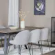 Spisegruppe Venture Home Madde med 6 Wrigley Stoler Fløyel