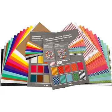 Glanspapir Creativ Company 32x40 cm 80 g 1 sett