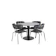 Spisegruppe Venture Home Estelle med 4 Aris Stoler Polyester