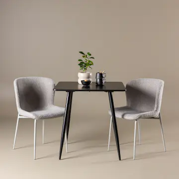 Spisegruppe Venture Home Polar 75 med 2 stk Modesto Stoler