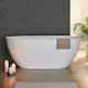 Badkar Bathlife Vila Gjutmarmor 1600 Vit