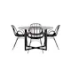 Spisegruppe Venture Home Durango Ø 120 cm med 4 Dyrön Stoler