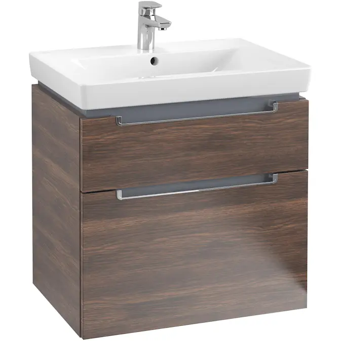 Tvättställsskåp Villeroy & Boch Subway 2.0 med 2 Lådor