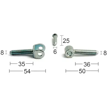 Innborringshengsel Habo 835