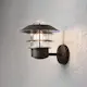 Vegglampe Gnosjö Konstsmide Modena Opp E27 Sort 22x26x24