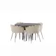 Spisegruppe furniture/fashion Stone med 4 Limhamn Stoler Rundt
