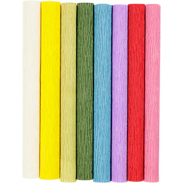 Kreppapir Creativ Company Standardfarger 25x60 cm Fint