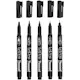 Tusj Creativ Company Permanent Svart Strek 2X0,6+2X0,8+1,3 mm 5 St/1 Pk