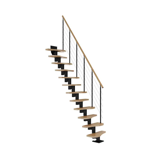 Plassbesparende Trapp Dolle Basel Eik Shape6