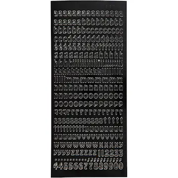 Klistremerker Creativ Company Små Bokstaver 10X23 cm