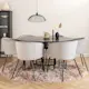 Spisegruppe furniture/fashion Copenhagen Ø140 cm med 6 Berit Stoler