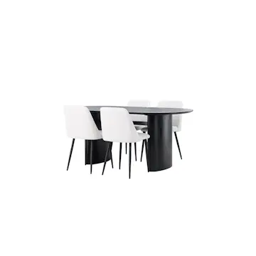 Spisegruppe Venture Home Isolde med 4 stk Night Stoler
