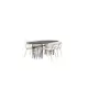 Spisegruppe furniture/fashion Stone med 4 Chico Stoler