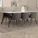 Spisegruppe Venture Home Jolie med 6 Valentina Stitcthes Stoler Mikrofiber
