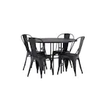 Spisegruppe Venture Home Copenhagen Ø 115 cm med 4 Tempe Stoler
