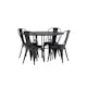 Spisegruppe Venture Home Copenhagen Ø 115 cm med 4 Tempe Stoler