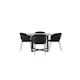 Spisegruppe Venture Home Durango Ø120 cm med 4 stk Selma Stoler