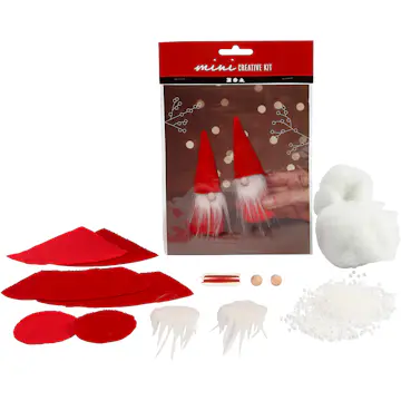 Materiellsett Creativ Company Mini DIY Kit Nisse 2 Stk/1 Sett