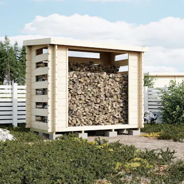 Vedskjul Luoman Lillevilla Juolukka 2,4 m2