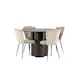 Spisegruppe Venture Home Olivia Ø 110 cm med 4 Limhamn Stoler