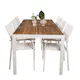 Spisegruppe Venture Home Bois med 6 Santorini Stoler