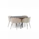 Spisegruppe furniture/fashion Stone med 4 Limhamn Stoler Rundt