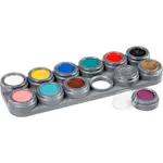Ansiktsmaling Creativ Company Grimas Sminkepalett Ass Farger 12x25 ml/ 1 stk