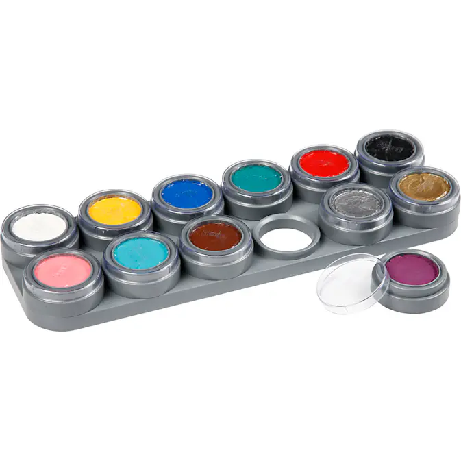 Ansiktsmaling Creativ Company Grimas Sminkepalett Ass Farger 12x25 ml/ 1 stk