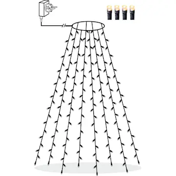 Juletrelys Star Trading Serie LED 160L