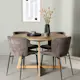 Spisegruppe Venture Home Yakidon Ø120 cm med 4 stk Modesto Stoler