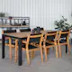 Spisegruppe Venture Home Bois med 6 Velle Stoler