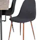 Spisegruppe Venture Home Peo med 6 Pobbie Stoler Polyester