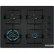 Gasskomfyr Bosch Serie 2 POH6B6K30 Sort 60 cm