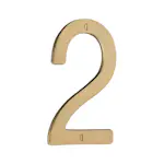 Husnummer Beslagsboden Mattbørstet Messing