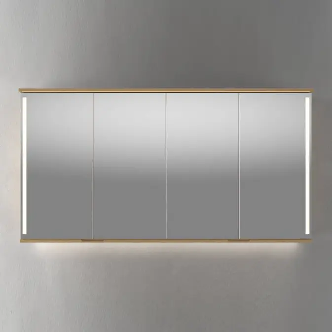 Speilskap Linn Bad Sogn med Integrert Belysning 160 cm 2x80